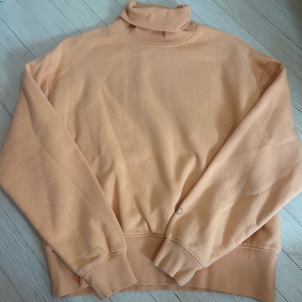 CALIA by Carrie Underwood Orange Sweatshirt Cozy Knit Design